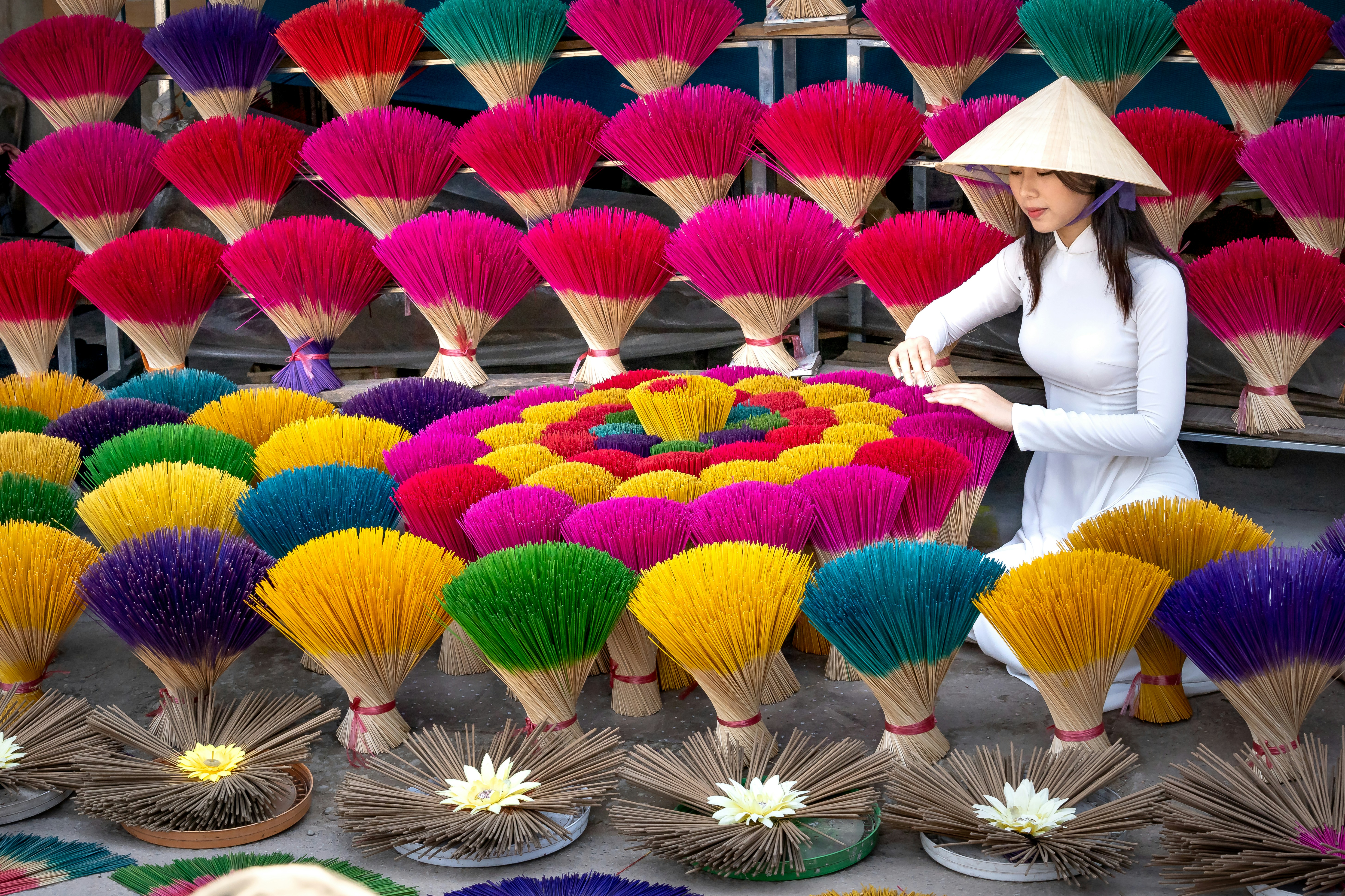 colorful woman